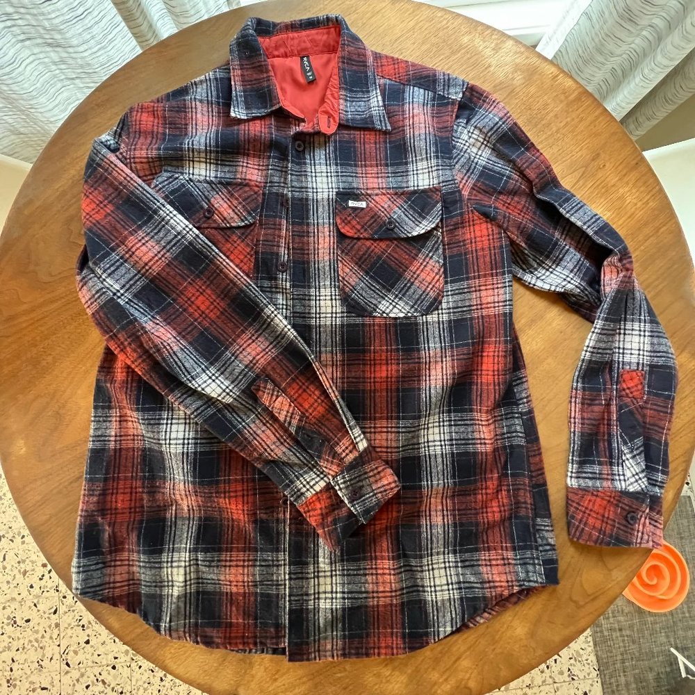 RVCA Flannel shirt jacket Men's size Medium